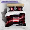 Austria Football Printed Bedding 3 Piece Set Cozy Breathable Bed Cover Set as Housewarming Holiday Gift