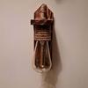 Rope Wall Lamp with Wooden Base Decorative E27 Urban Retro Style with Bulb