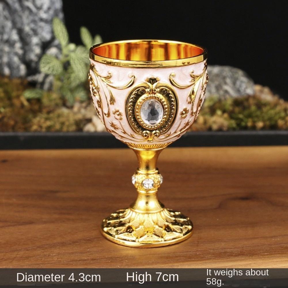 European Style Wine Glasses Metal White Wine Cup Creative Drink Cup