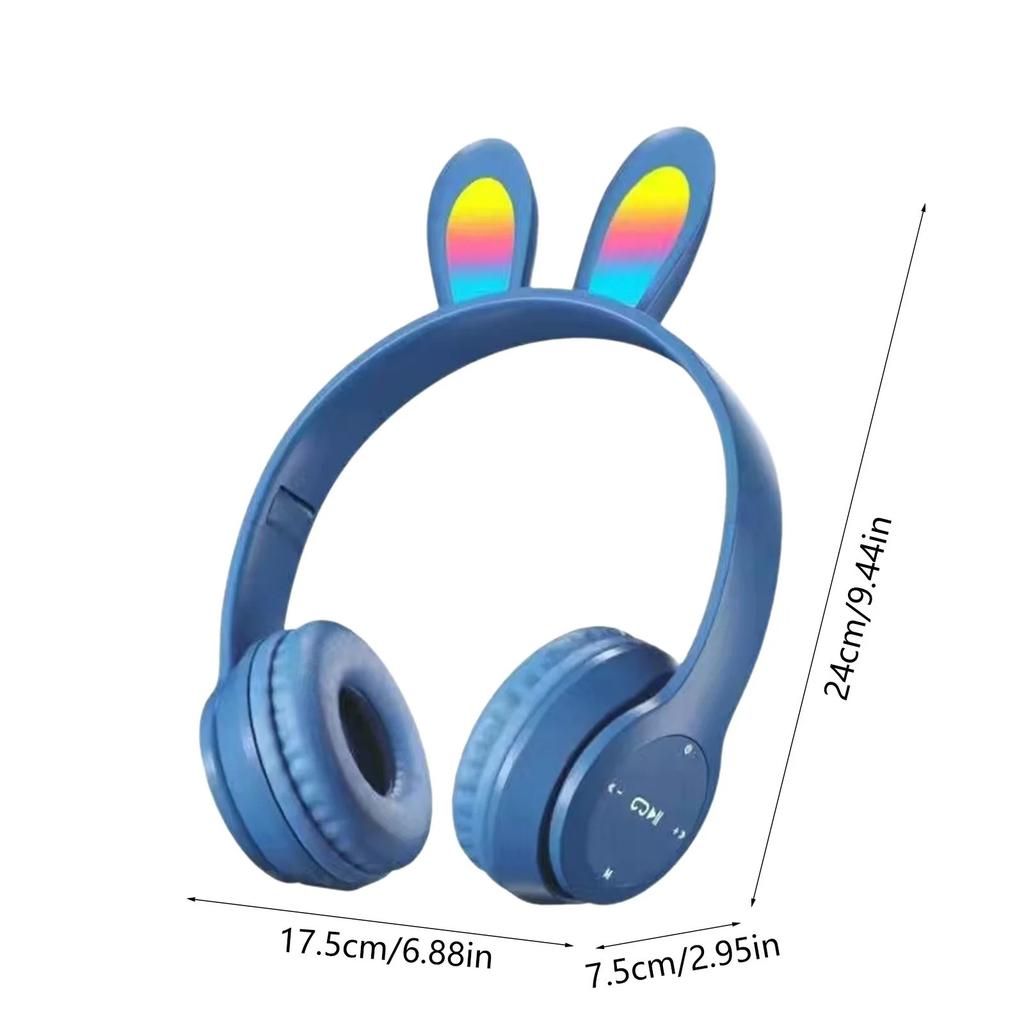 Наушники-вкладыши Bluetooth, складные и с возможностью вставки карты, милые, цветные, светящиеся наушники