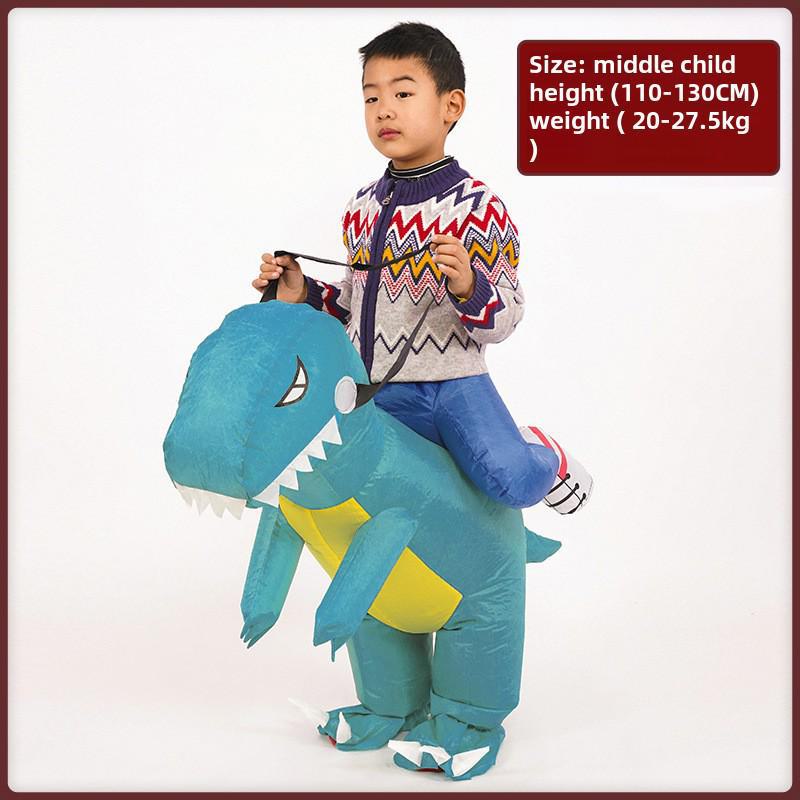 Надувной костюм динозавра для детей и взрослых – наряд на Хэллоуин в мультяшном стиле