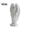 Peaceful Home Accents 3D Printed Hooded Angel Figurine, Elegant White Winged Statue, Artistic Decor European Style Minimalist Desktop Sculpture