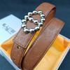 2.5cm Classic Belt Luxury Designer Famous Brand High Quality Leather Hot Women Belts For Dress