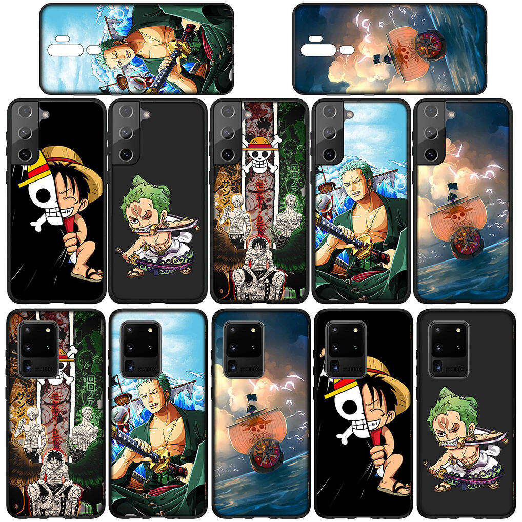 Для Samsung Galaxy S25 S24 S23 S22 Ultra FE Plus A37 A57 A56 A55 A06 A16 A15 A36 A26 A35 A05 A25 A54 A34 Чехол для телефона Ророноа Зоро Луффи One Piece