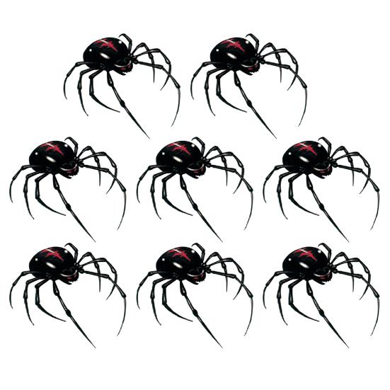 Временные тату-наклейки 3D Паук Водонепроницаемое боди-арт для шеи, руки