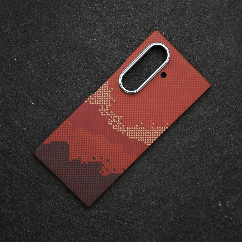 Suitable for Samsung Zfold7 Kevlar Mobile Phone Case Thin Samsung Zfold7 Central Shaft Magnetic Hinge Protection Case