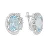 Серебряные серьги с натуральным топазом 9.12ct (2129639)