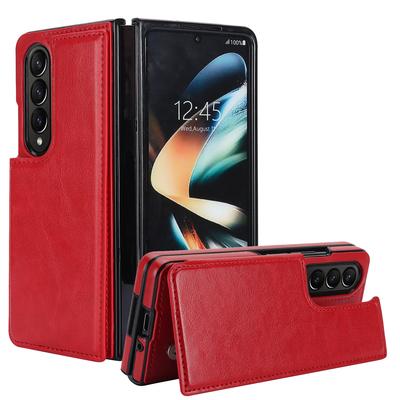Роскошный кошелек для Samsung Galaxy Z Fold 3 4 5 6 Чехол для телефона с держателем для карт Кожаная подставка Защитная крышка