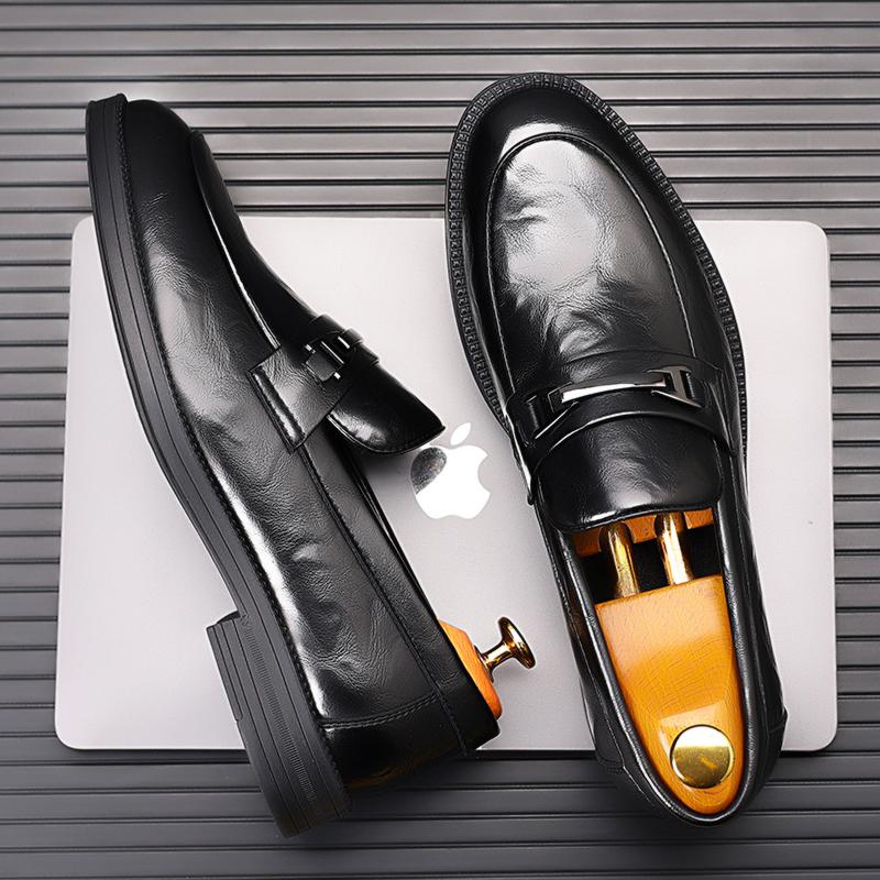 Leather Shoes For Man Genuine Leather Casual Shoes Fashion Business Oxford Shoes High Quality Designer Work Shoes