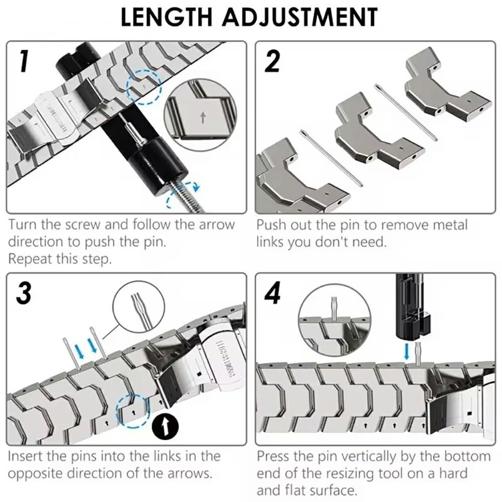 26mm Butterfly Buckle Strap for Garmin Fenix 8 51mm/Enduro 3/Enduro 2 Stainless Steel Watch Band