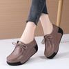 Women Mother Female Leisure Leather Shoes Platform Flats Loafer Slip On Sneakers Vulcanized Shoes