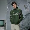 Li Ning Серия Спортивный Стиль Жизни Повседневный Цветной Блок Буквы Стойка Воротник Молния Удобный Универсальный Ветровка Унисекс Верхняя Одежда AFDVE97-3