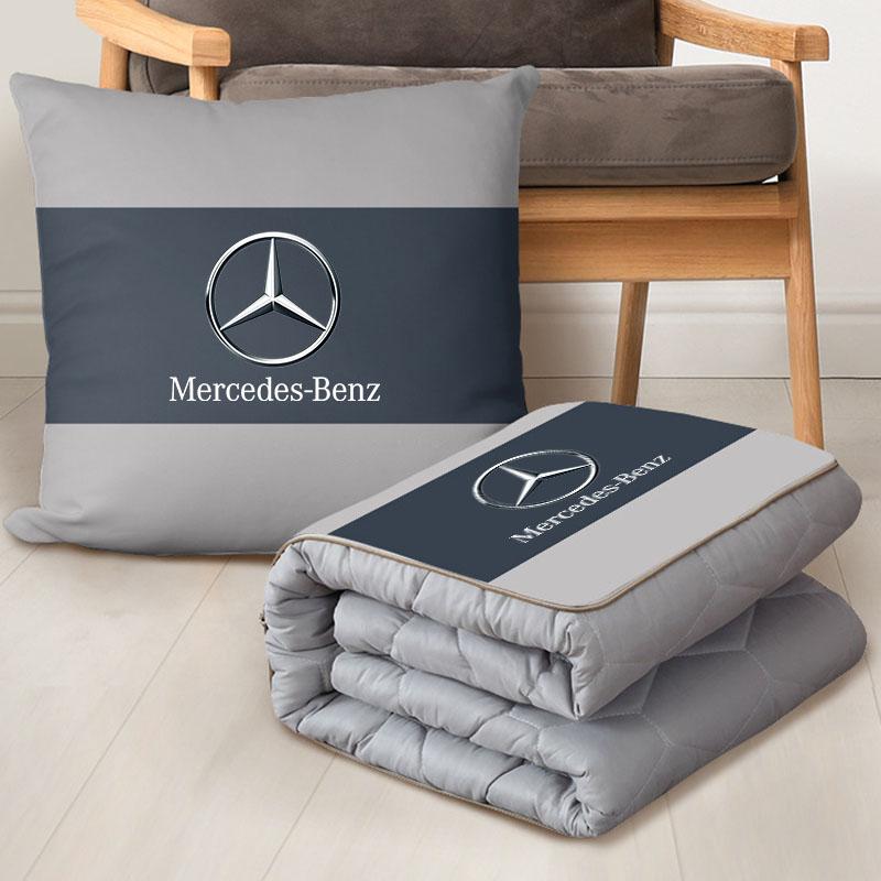 Car Foldable Pillow Cushion Travel 2 In 1 Cushions Quilt For Mercedes Benz W203 W204 W205 W206 W212 CLK GLA B C E S Accessories MO8