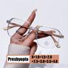 Men Women Fashion Large Frame Reading Glasses Retro Ultralight Square Presbyopia Eyeglasses Trendy HD Lens Far Sight Glasses