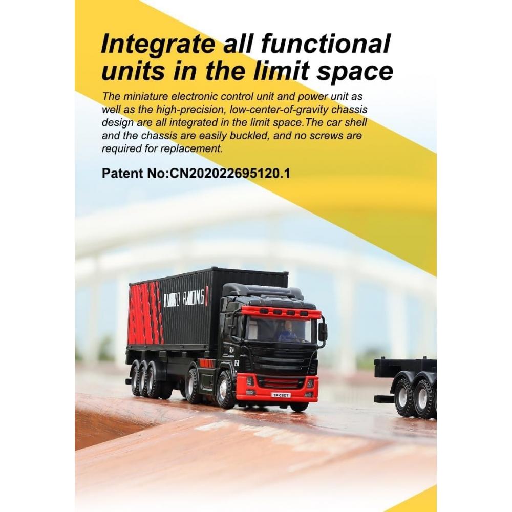 [Подлинный японский продукт] Hitech Turbo Racing C50 Trailer Truck Black Полная послепродажная поддержка 2.4GHZ техническое соответствие сертифицировано Warr для замены