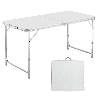 Уличный складной стол DesertFox высотой 120 см, регулируемый по высоте на 3 уровнях, свободно регулируемая высота для пикника, отдыха на природе, компактный складной стол для легкого хранения