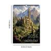 1pc 2026 Wall Calendar, Natural Landscape Design, 12 Unique Artistic Patterns, Perfect Gift for Irthday, Christmas & New Year