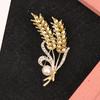 Luxury Wheat Ear Brooch Collar Pins Shining Women Men'S Party Brooches Jewelry Gift