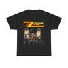 Футболка ZZ Top Ретро мультяшный техасский графический винтажный рок Унисекс Тяжелый хлопок