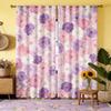 Abstract Colorful Curtains 2pcs – Vertical Dots and Lines in Pink Blue Purple, Modern Art Decor for Living Room and Bedroom