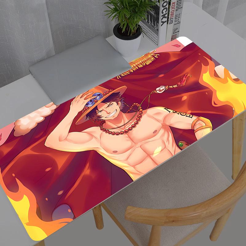 Коврик для мыши 90x40см One Piece Аниме Геймерский Большой Коврик для Компьютерного Ноутбука PC Ковер Игровые Аксессуары Клавиатура Настольный Коврик