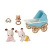 Epoch DF-14 Sylvanian Families Шоколадные Кролики Близнецы Набор Мебели