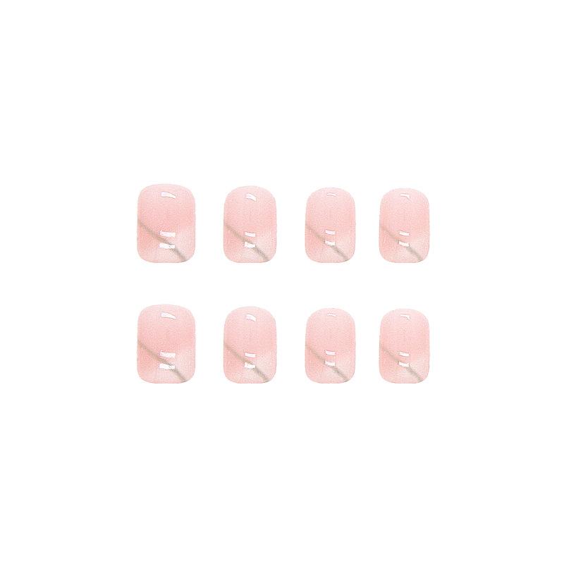 Wearable nail sticker Square nail short simple and fresh removable nail sticker, finished nail girl white
