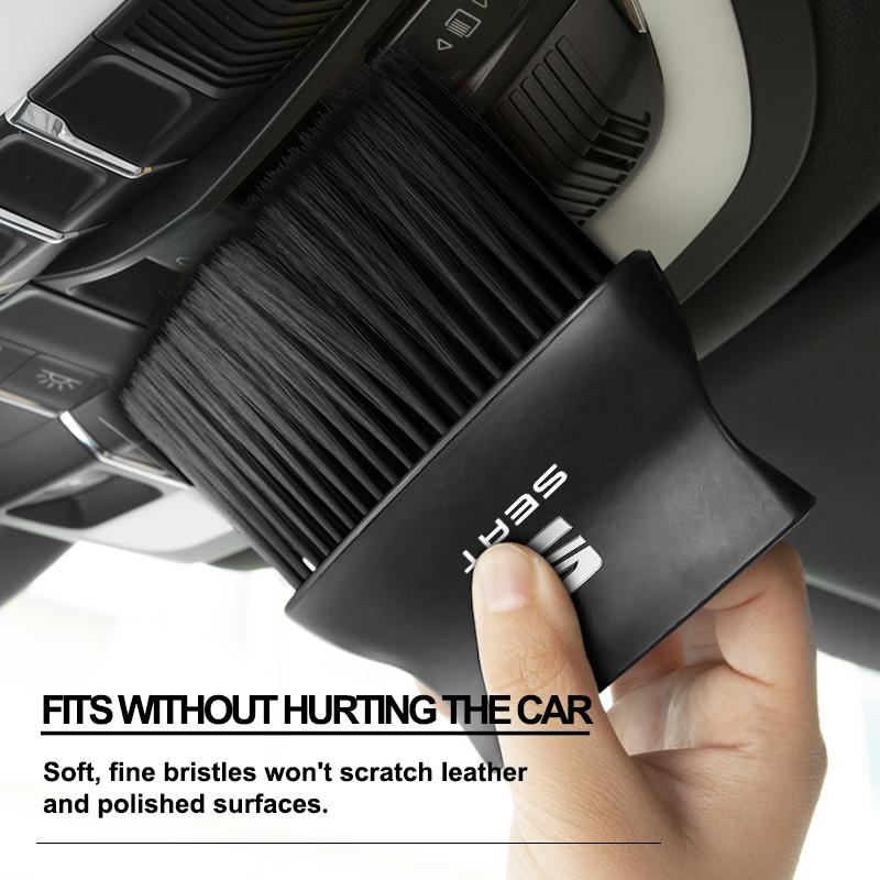 Car Interior Cleaning Soft Brush Dashboard Air Conditioner Outlet Detail Brush For SEAT Leon 5f Ibiza 6l 6j Leon 1p Altea Xl Leon