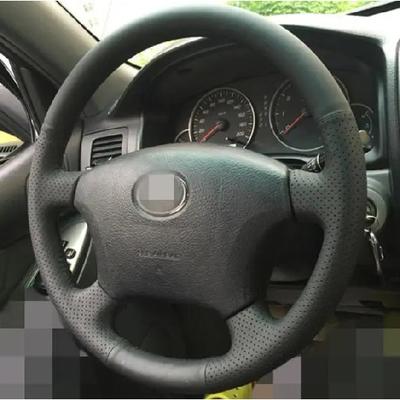 Кожаная накидка на руль автомобиля, пришиваемая, для Toyota Land Cruiser 100 Lc100 / Toyota Land Cruiser Prado 120  (2003-2009 гг. )