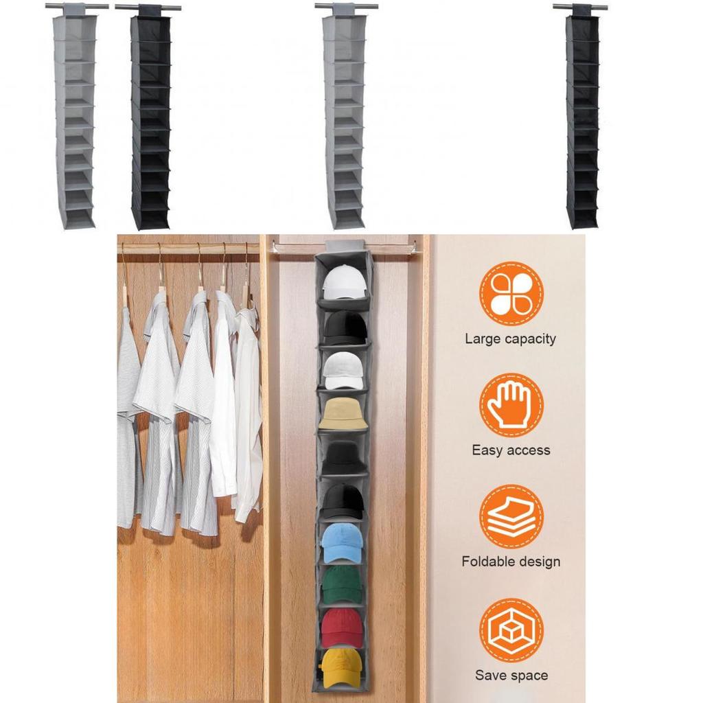 Легкий нетканый органайзер для обуви с многоярусной подвесной системой для использования в шкафу и на стене