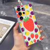 Чехол для телефона с ярким рисунком клубники для Samsung Galaxy S26 S25 S24 S23 S22 S21 S20 FE Plus, прозрачный ТПУ, защитная крышка