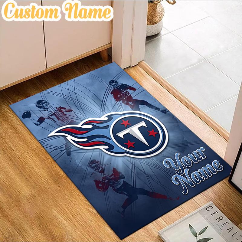 Custom Name Tennessee Logo Art Rug, Office Rug, Chair Rug, Carpet for Living Rooms, Doormat Game Rug Home Decor Christmas Gifts