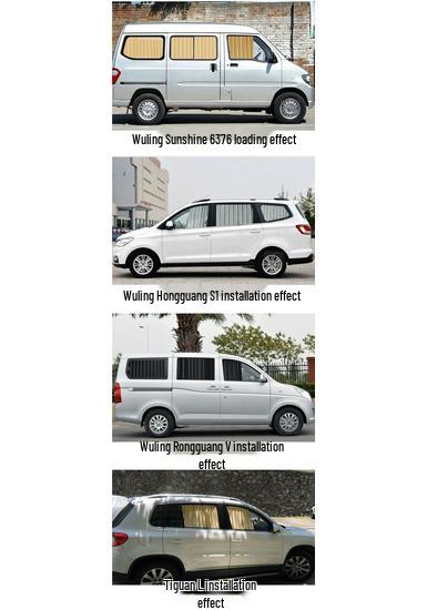 Затемняющие шторы для автомобильных стекол для обеспечения конфиденциальности и защиты от солнца, раздвижная перегородка на направляющих