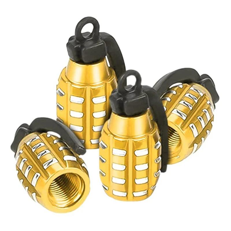 Car Tyre Valve Stem Cover Air Dust Cap Tire Valve Cap Aluminum Alloy For Bus Truck Motorcycle Bike Wheel Rim Valve Stem Cover