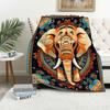 Elephant Blanket Gifts for Women Girls Super Soft Cozy Elephant Throw Blanket Warm Fuzzy Plush Fleece Bedding Decor Blanket