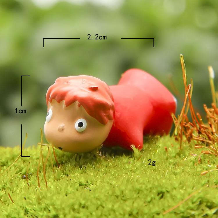 Goldfish Cartoon Ponyo Resin Mini Model Ornament For Garden Decoration And Gift
