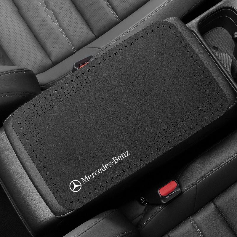 OQA4 Car Armrest Mat Center Console Arm Rest Protection Cushion Auto Armrests For Mercedes Benz B/C/E/S Class A Class C200L GLC GLK
