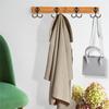 12Pcs Matte Black Crown Double Prong Wall Hooks, Heavy Duty Vintage Zinc Alloy Coat Towel Hooks With 24 Screws For Entryway Bathroom Kitchen Bedroom