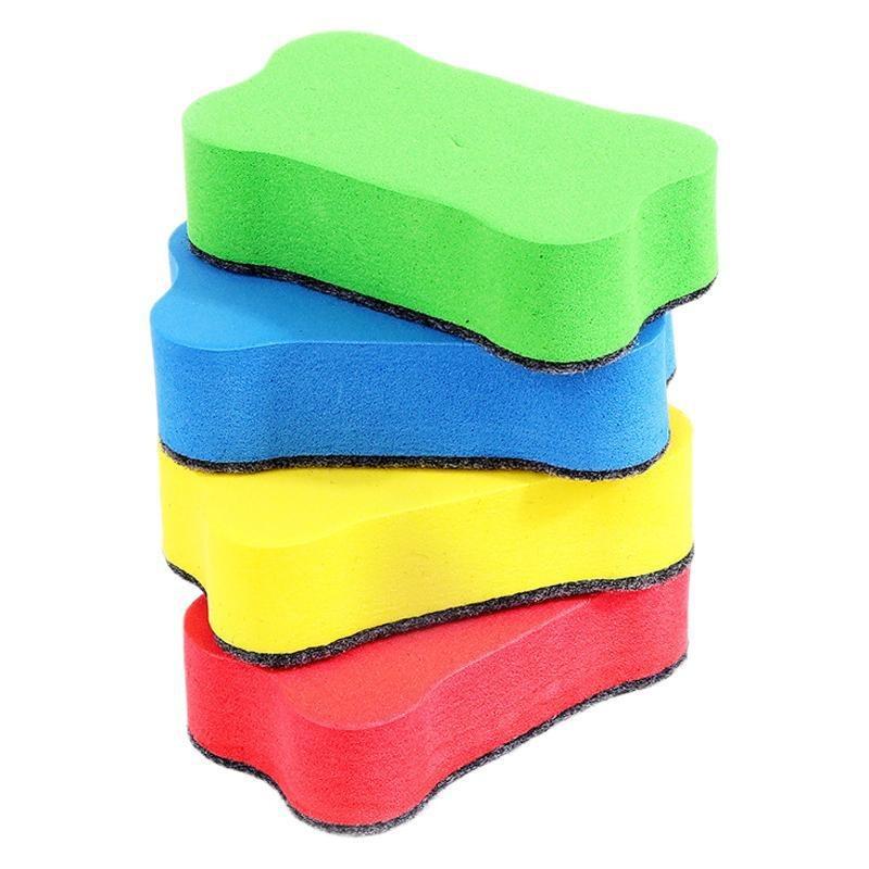 Small Bone Shaped Eva Felt Whiteboard Eraser For Kids Whiteboard Cleaning