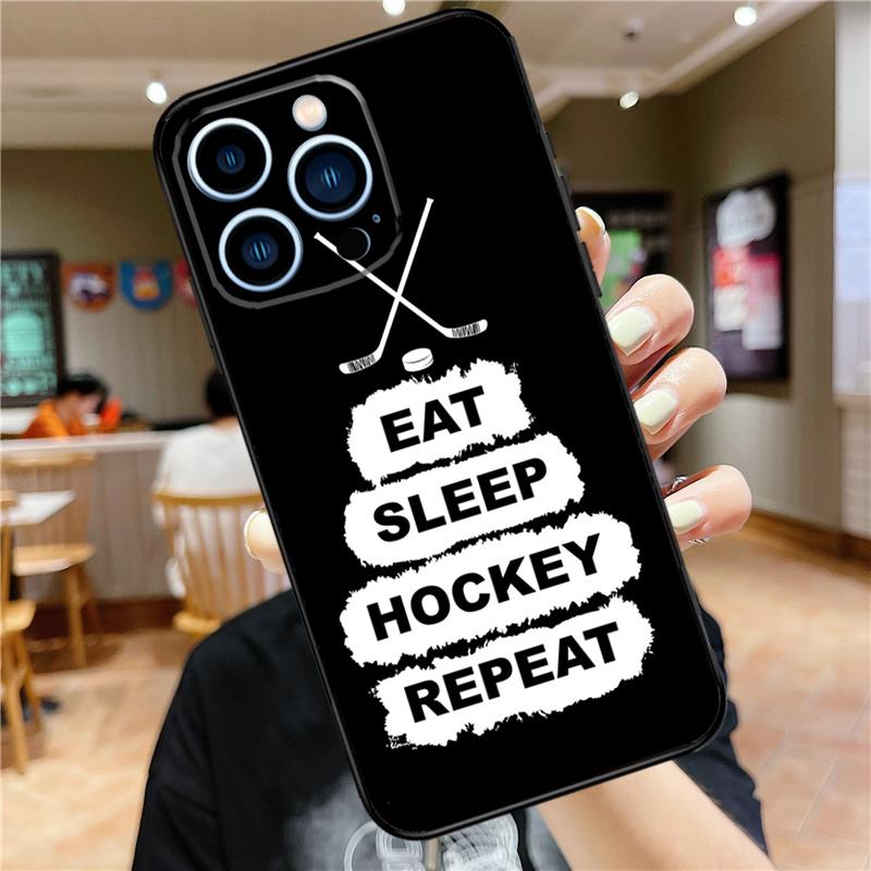 Чехол для игрока в хоккей на льду для iPhone 16 15 14 13 12 11 Pro Max Mini 7 8 Plus X XS Max XR Полная защита