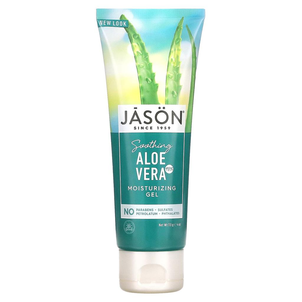 Jason Natural Soothing 98% Aloe Vera Moisturizing Gel, 4 Oz (113 G)