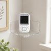 3pcs Clear Acrylic Acrylic Corner Shelves Wall Mounted Small Adhesive Shelves  For Security Camera