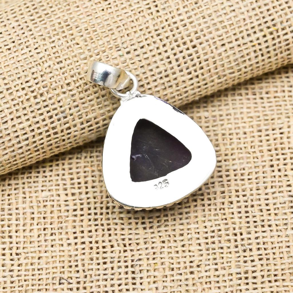 Amethyst Gemstone Handmade 925 Sterling Silver Adorable Pendant For Thanksgiving Gift