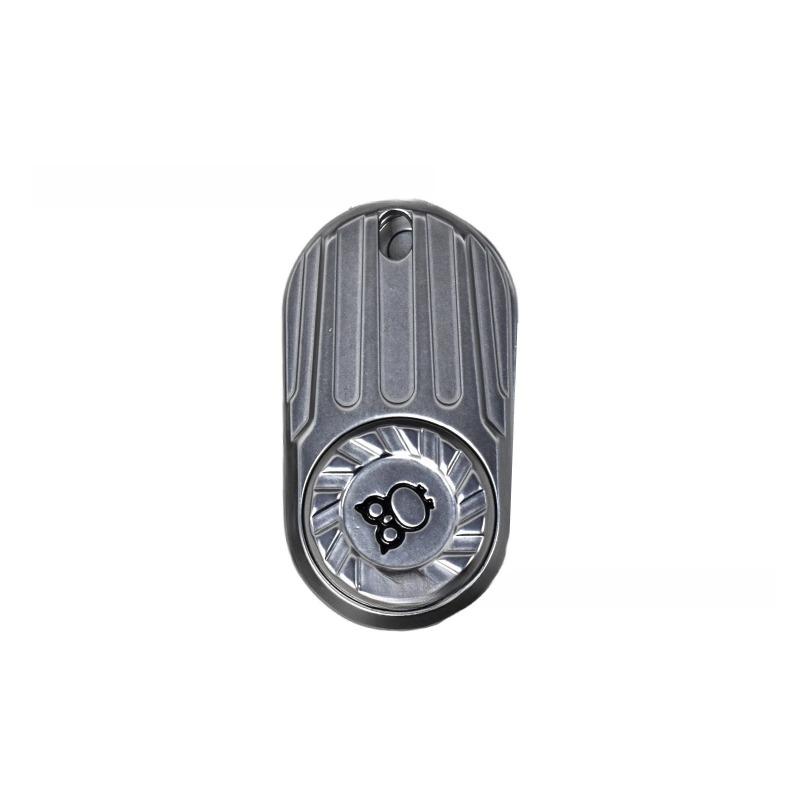 Owl Edc Mechanical Slider Fidget Magnetic Push Card Metal Pushing Plate Haptic Coin Sensory Stress Reducing Toys Anti Anxiety