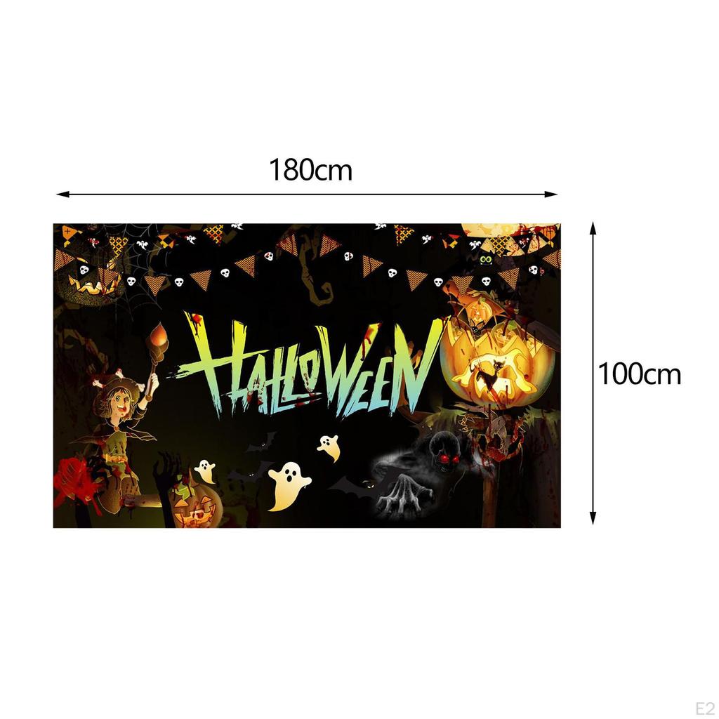 Halloween Photography Backdrop Banner Scary Scene Supplies Decor Spooky