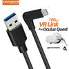USB3.2 Gen 2 Cable 10Gbps USB A to USB C 3A Fast Charging Elbow 1m 2m 3m for Oculus Quest 1/2 VR Link Type C Cable Camera Line