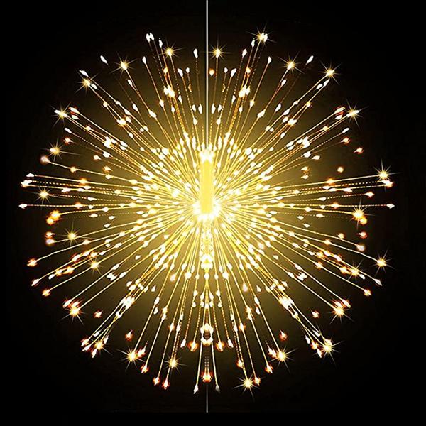 120 светодиодных светильников DIY, 8 режимов с регулируемой яркостью и дистанционным управлением, водонепроницаемая декоративная подвеска для Рождества, дома, патио, внутреннего наружного украшения