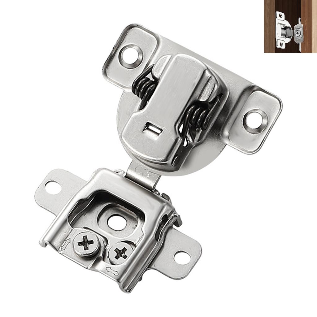 Invisible Interior Door Hinges Hydraulic Damping Buffering 3D Adjustable Short Arm Hinge for Cabinet Closet Wardrobe