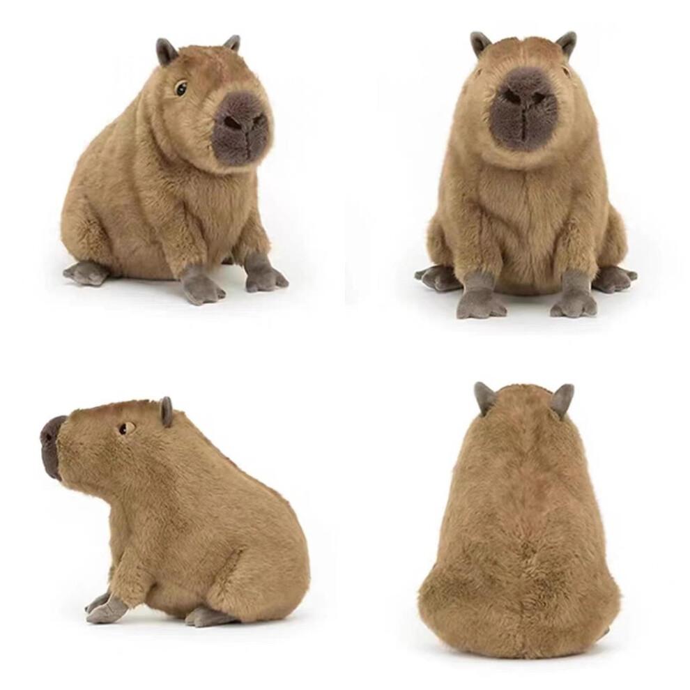 Niedliche Cartoon Capybara Plüschtier Puppe Kissen für Kinder Geschenk und Zimmerdeko