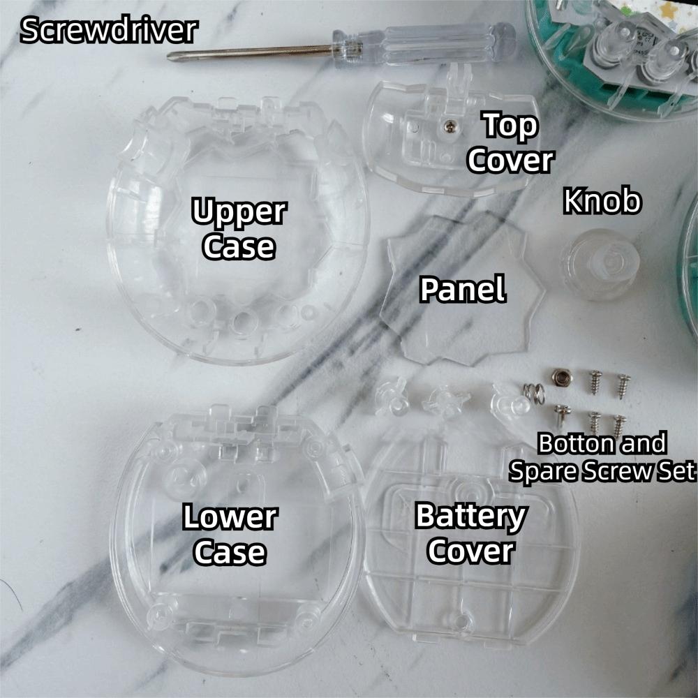 Colorful Shell Replacement Premium Hard Shell Transparent Shell Modification Crystal for Tamagotchi Paradise